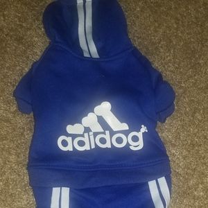 Adidas dog tracksuit